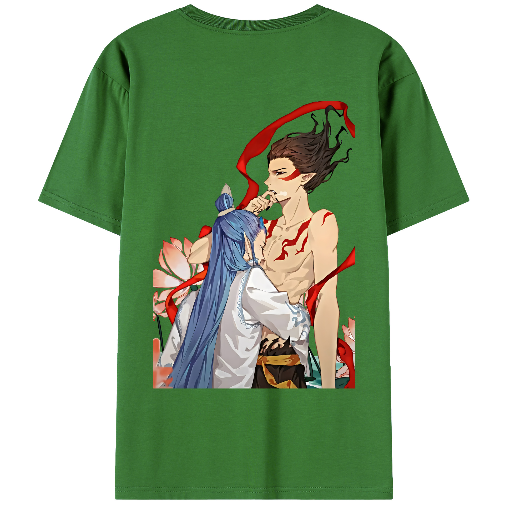 （画像用） Ne Zha 2 ナタ 魔童の大暴れ レディース半袖Tシャツ(バックプリント)